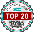 TopClass LMS is a Top 20 Specialist LMS for 2022, in the Talented Learning Awards