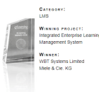 eLearning award 2018 Best LMS for WBT Systems